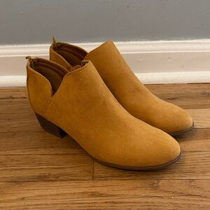 Old Navy Mustard Ankle Booties